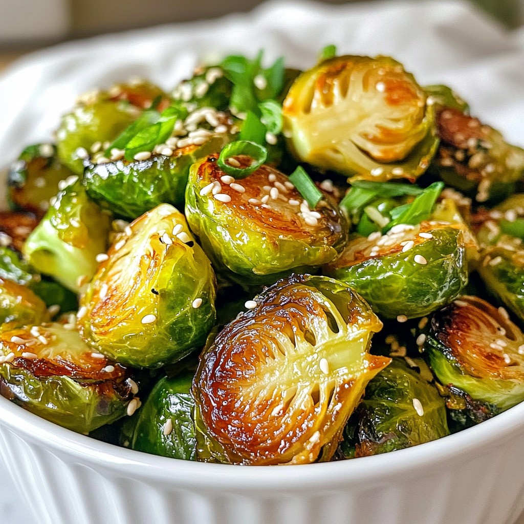 Honey Sriracha Brussels Sprouts Flavorful and Easy Dish
