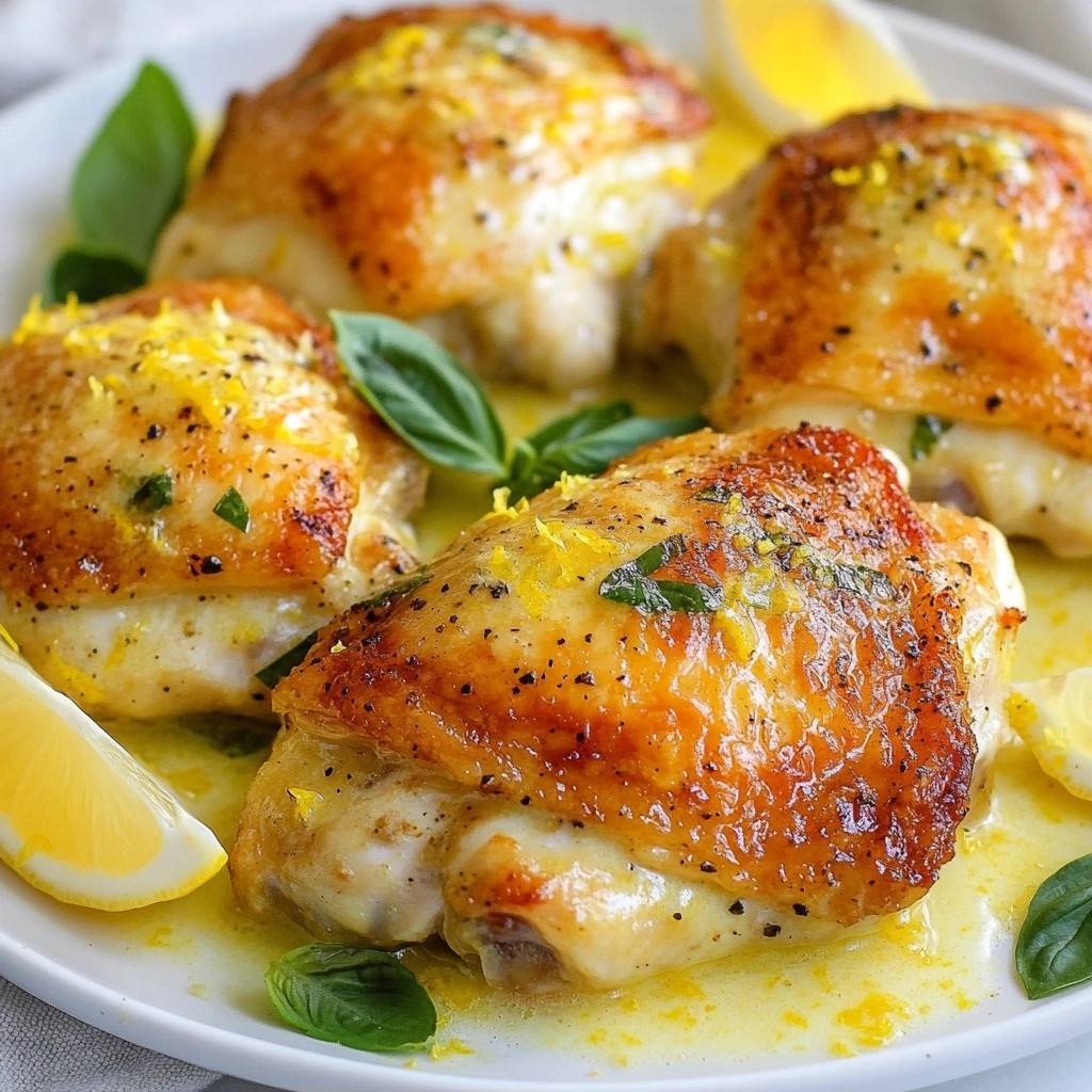 Zesty Keto Lemon Basil Chicken Skillet Delight