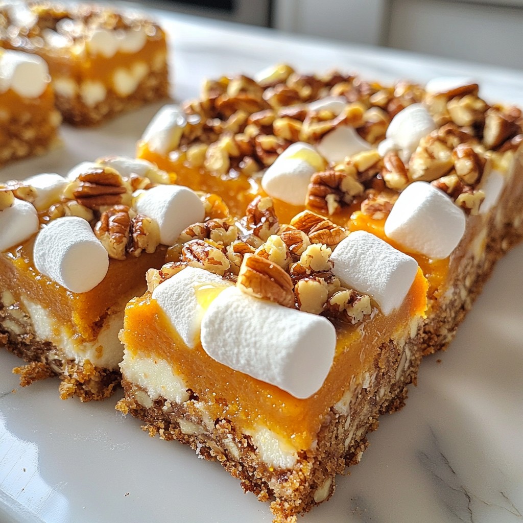 Sweet Potato Marshmallow Bars Delightful Dessert Recipe