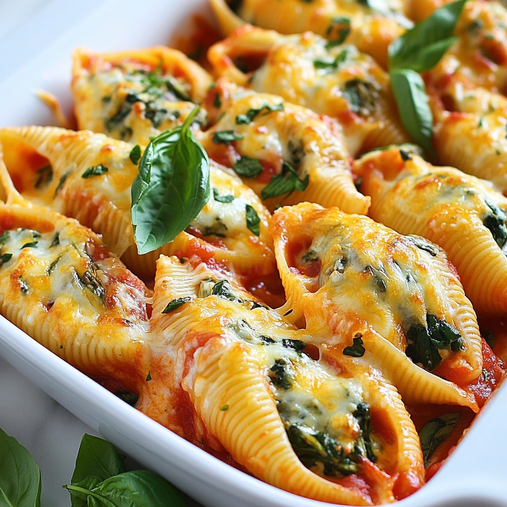 Spinach Ricotta Stuffed Shells Tasty and Easy Recipe