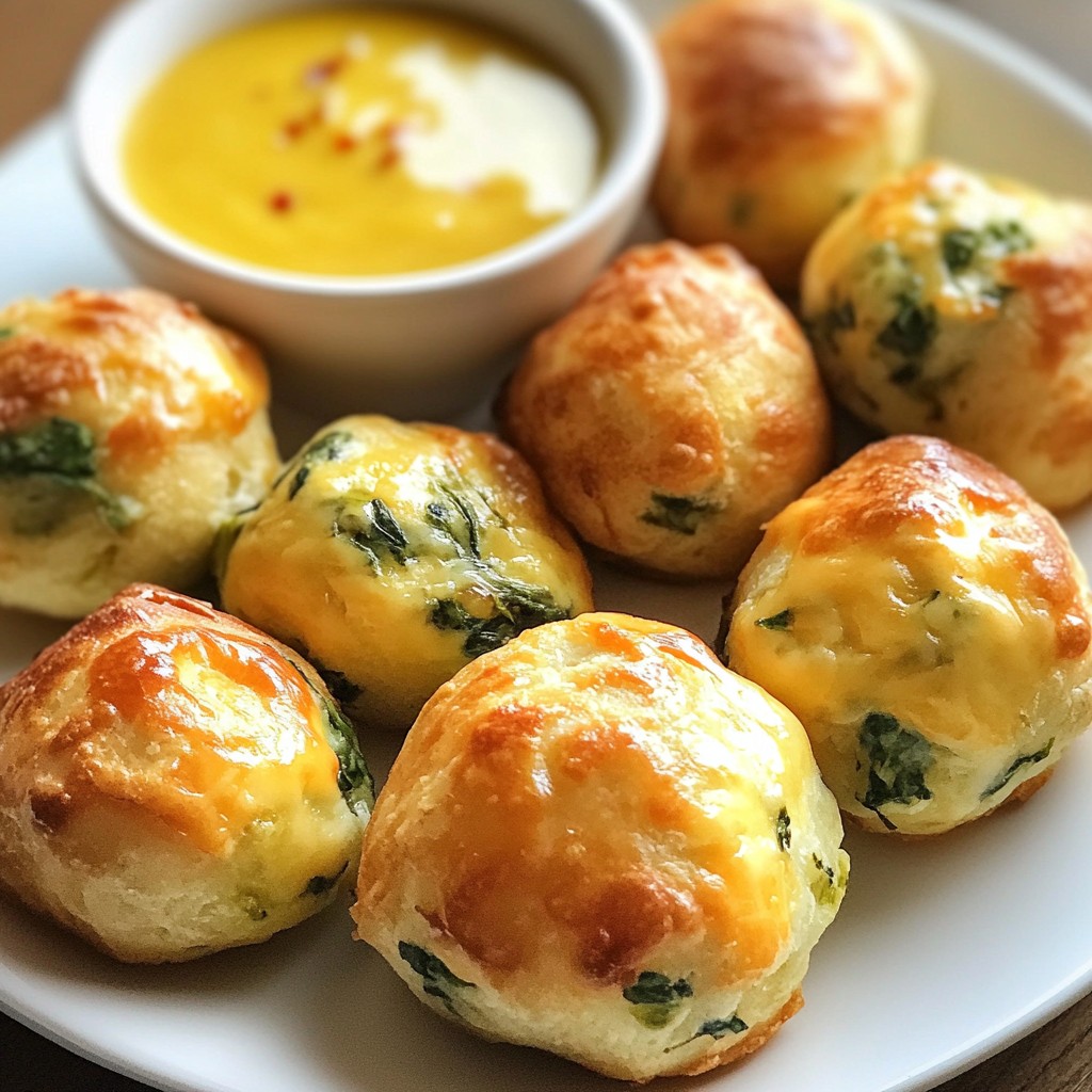 Savory Keto Spinach and Cheese Puffs Easy Recipe