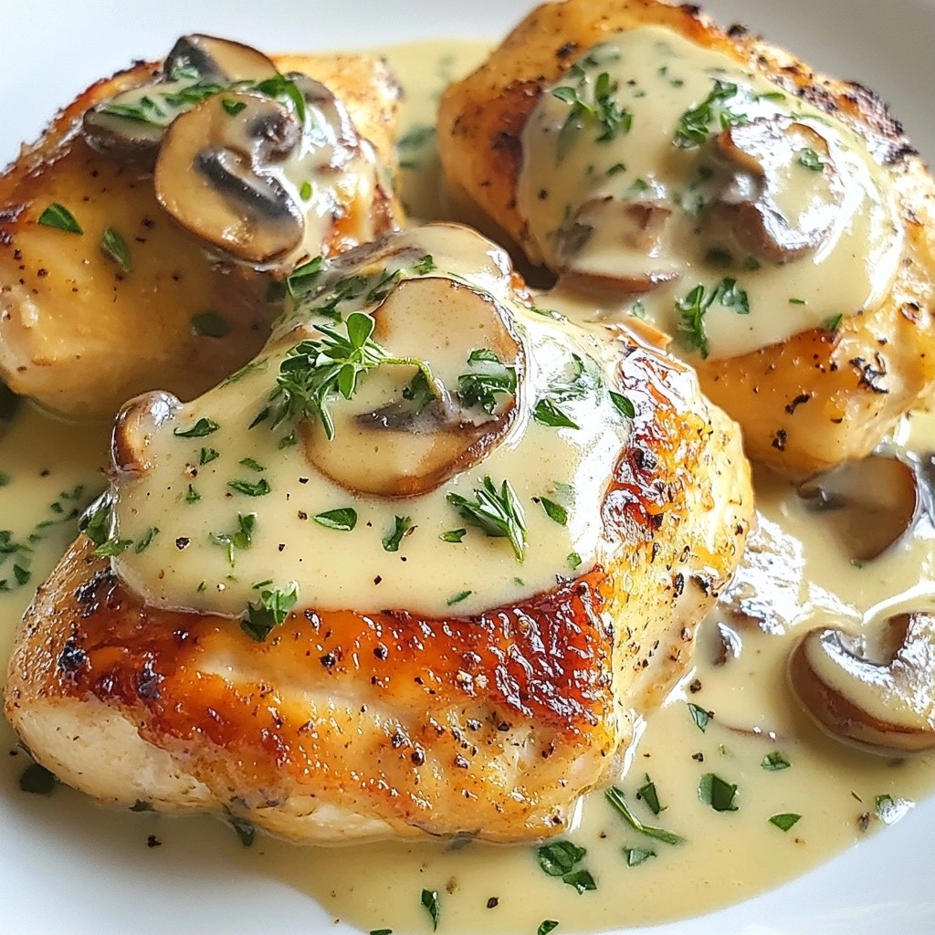 Savory Ketogenic Chicken with Creamy Mushroom Sauce
