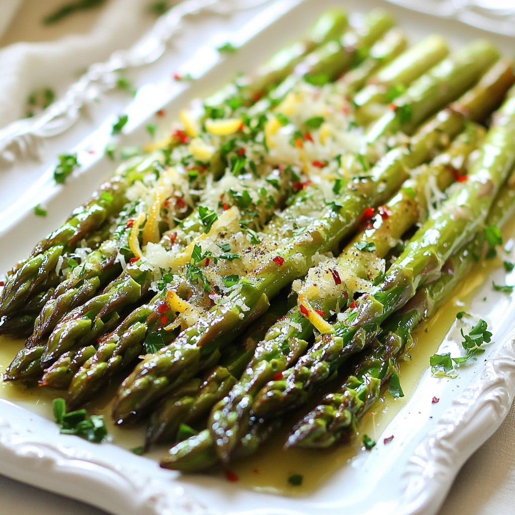 Lemon Garlic Asparagus Delightful Simple Recipe