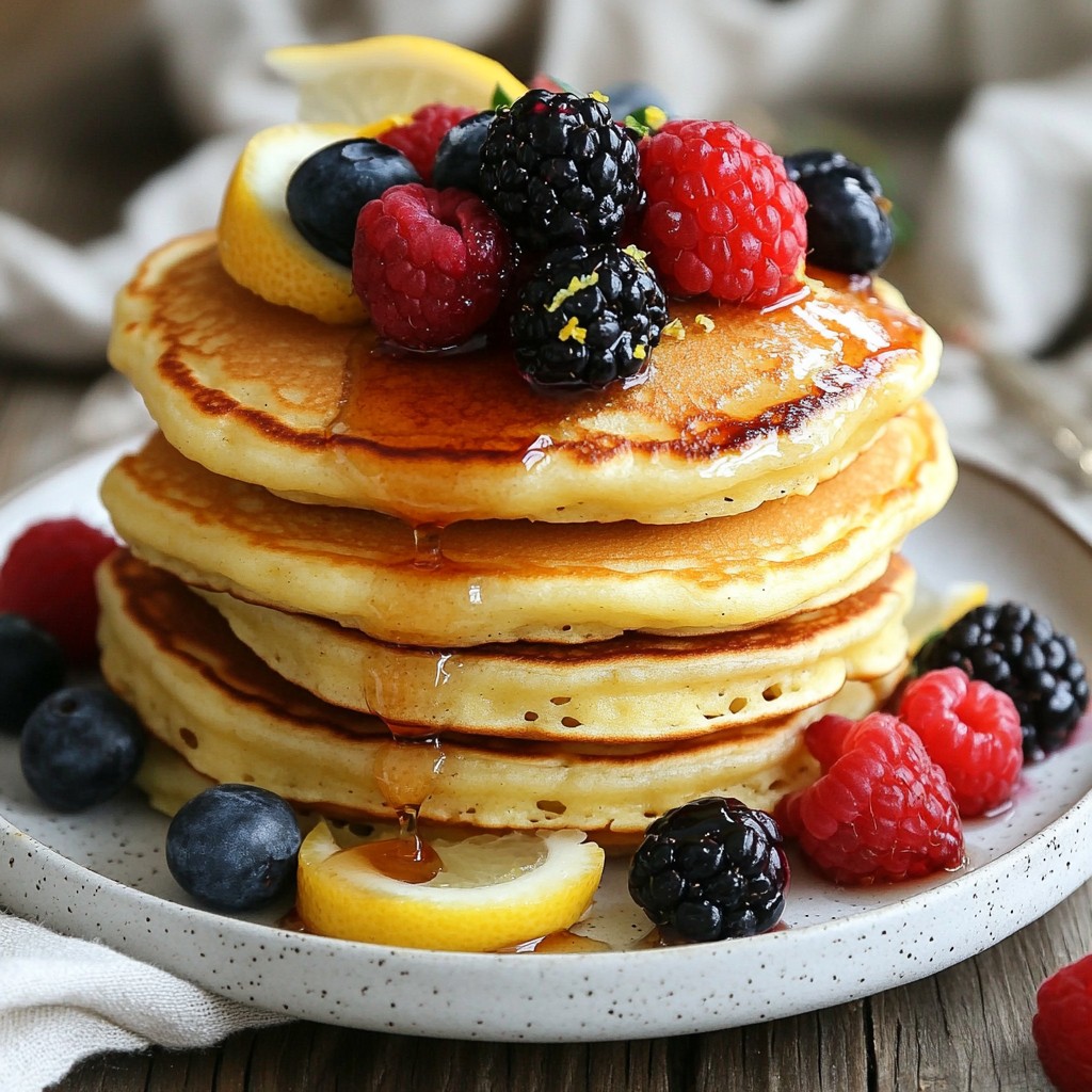Lemon Ricotta Pancakes Fluffy Breakfast Delight