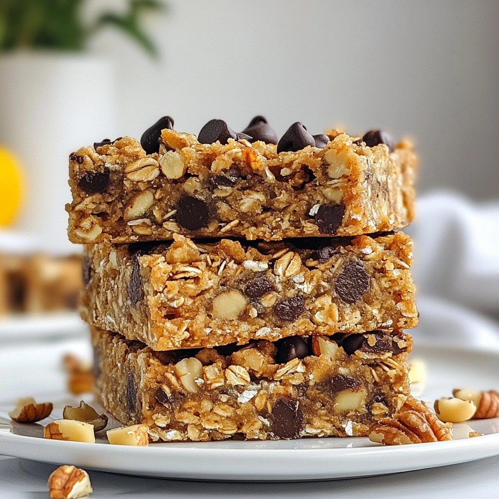 Powerful Oatmeal Chocolate Chip Energy Bars Recipe