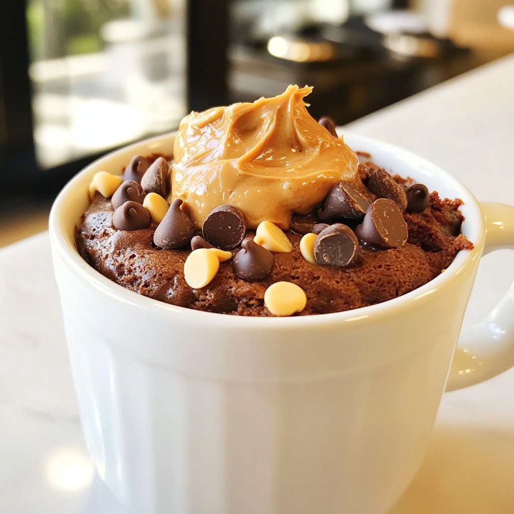 Chocolate Peanut Butter Mug Cake Quick and Tasty Treat