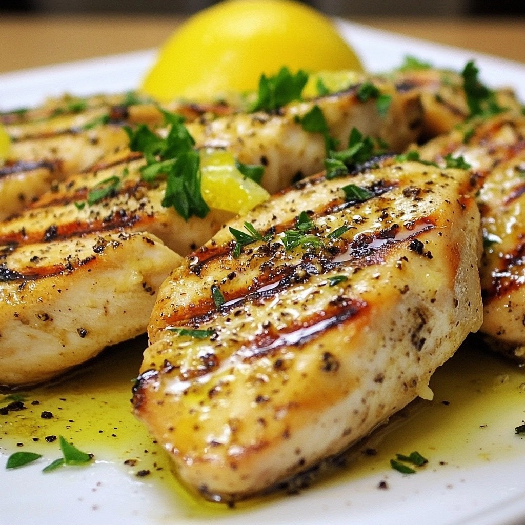 Zesty Dinner Recipes Lemon Pepper Grilled Chicken Dish