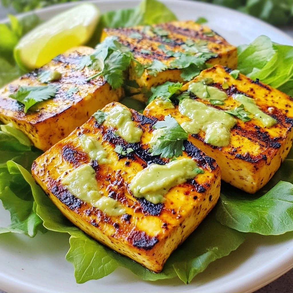 Creamy Healthy Dinners Avocado Lime Grilled Tofu