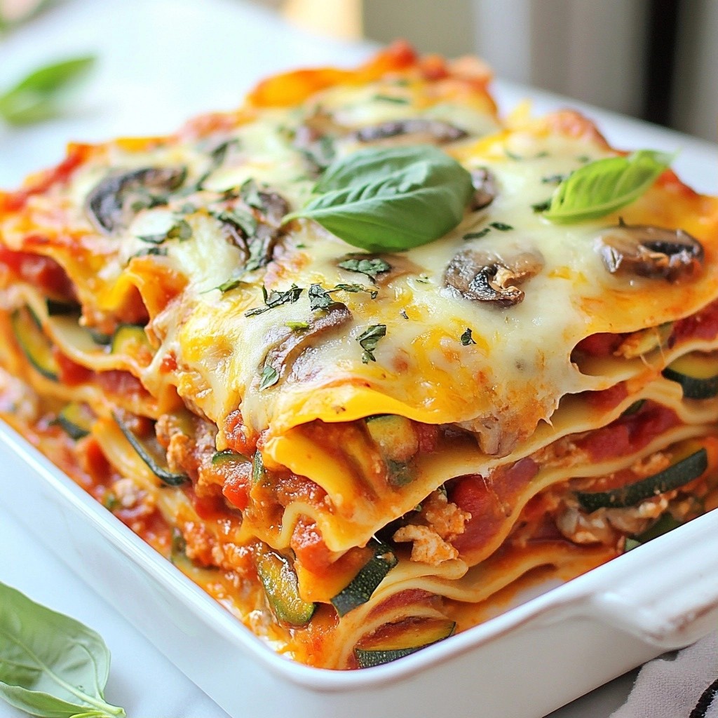 Hearty Family Meals Loaded Veggie Lasagna Recipe
