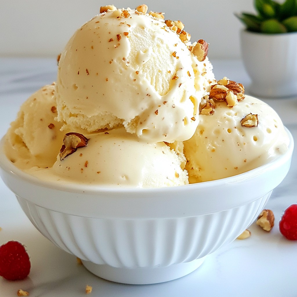 Creamy Low-Carb Vanilla Bean Ice Cream Delight