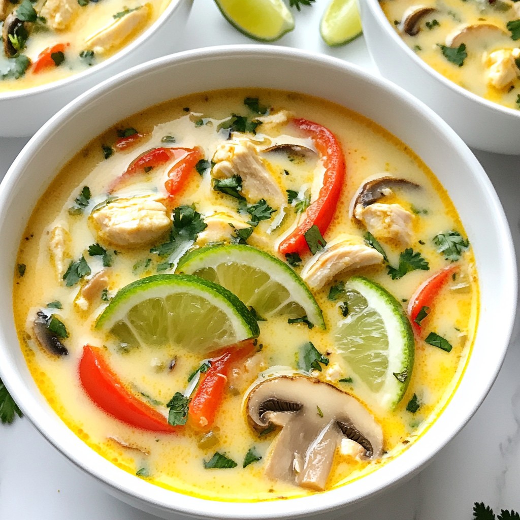 Coconut Lime Chicken Soup Easy and Flavorful Recipe