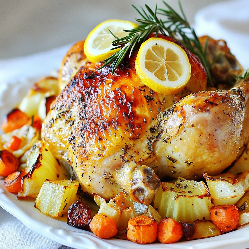 Lemon Garlic Roast Chicken Savory and Satisfying Meal