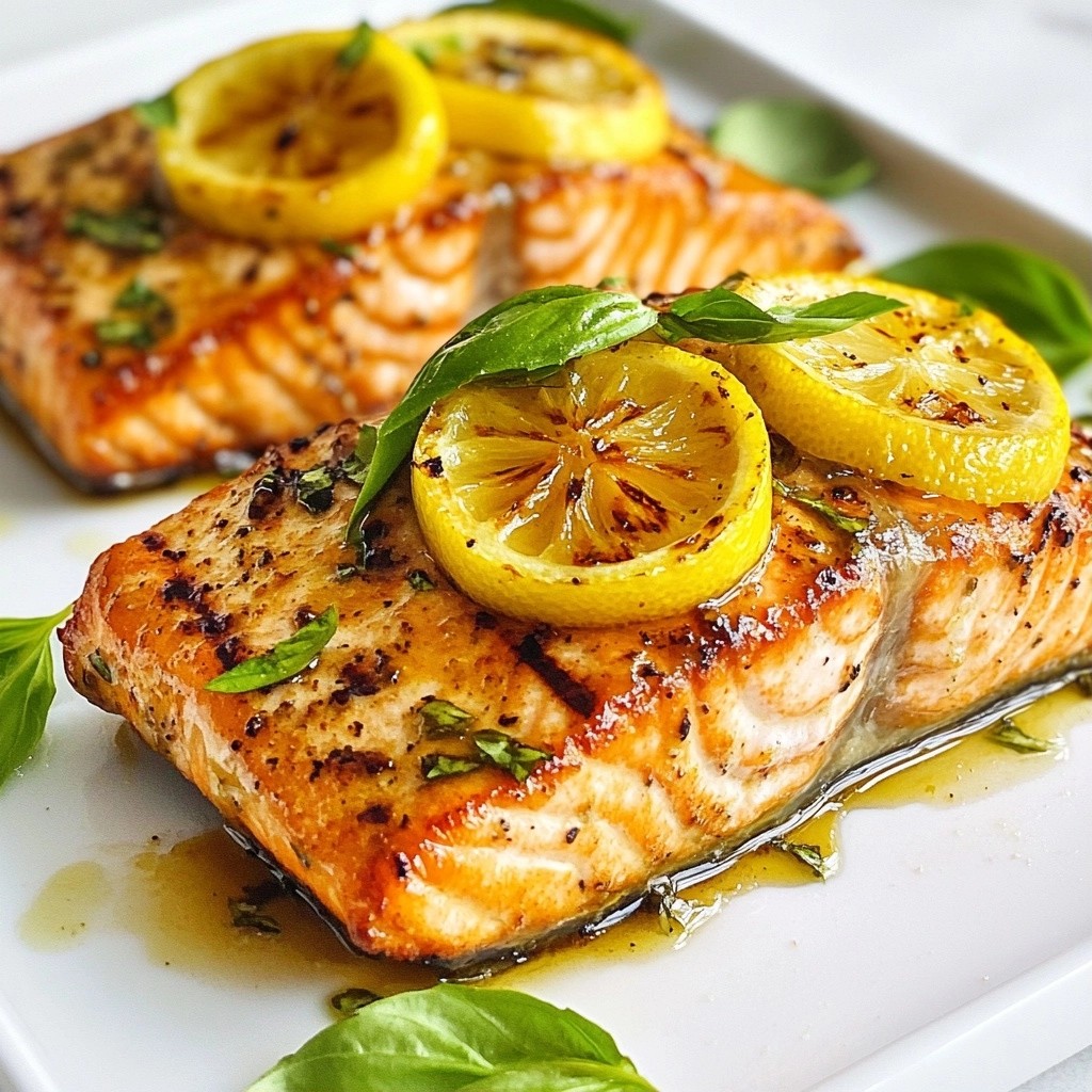 Zesty Keto Lemon Basil Salmon Steaks Recipe Delight