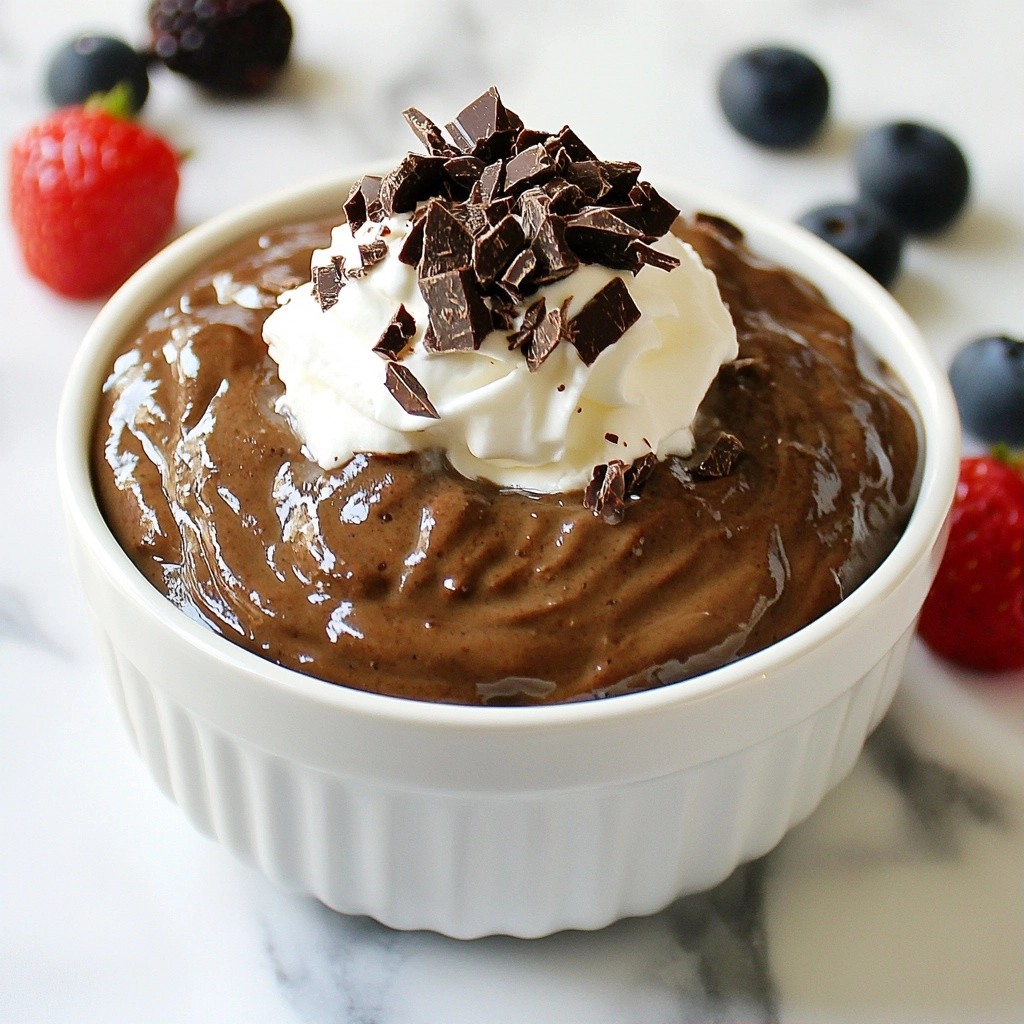 Silky Low-Carb Chocolate Avocado Pudding Delight