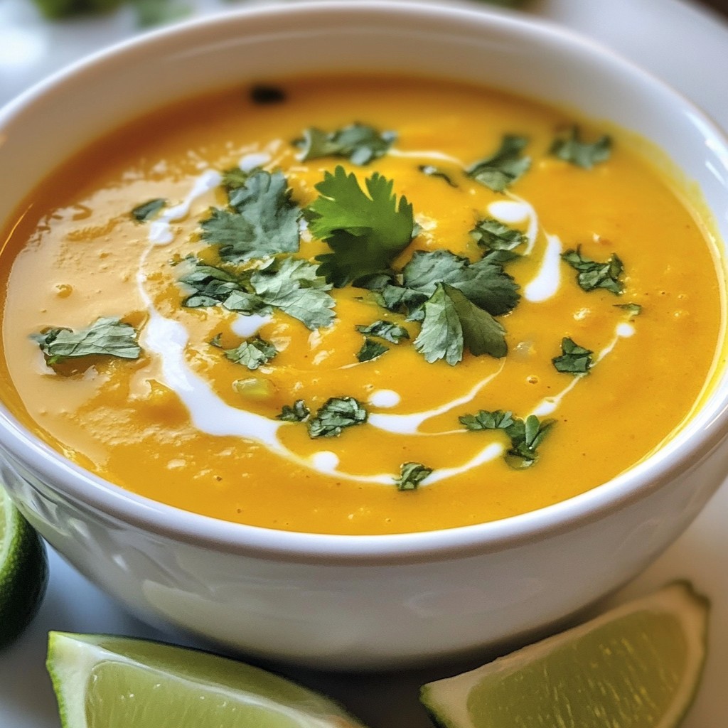 Coconut Curry Butternut Squash Soup Flavor Burst