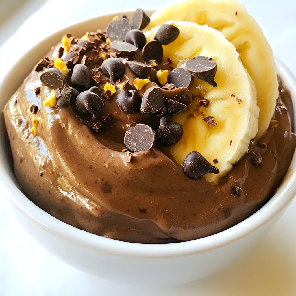 Chocolate Banana Nice Cream Delightful Frozen Treat