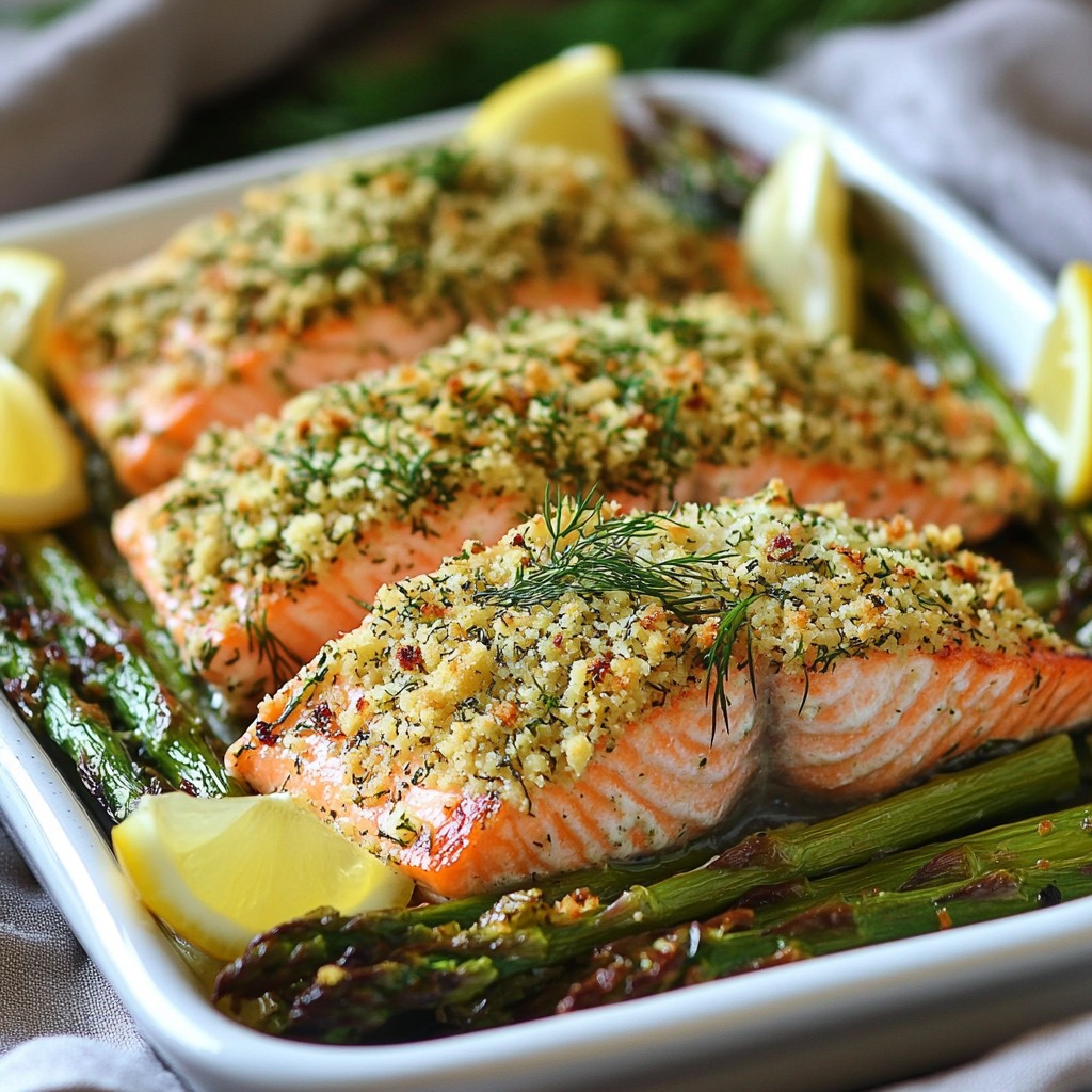 Herb-Crusted Keto Salmon with Asparagus Delight