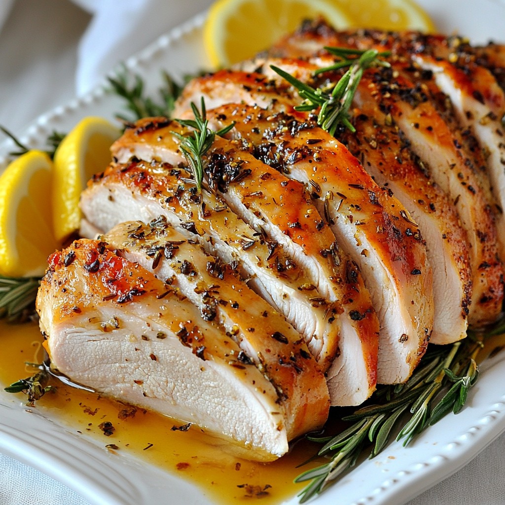 Juicy Keto Herb-Roasted Turkey Breast Simple Recipe