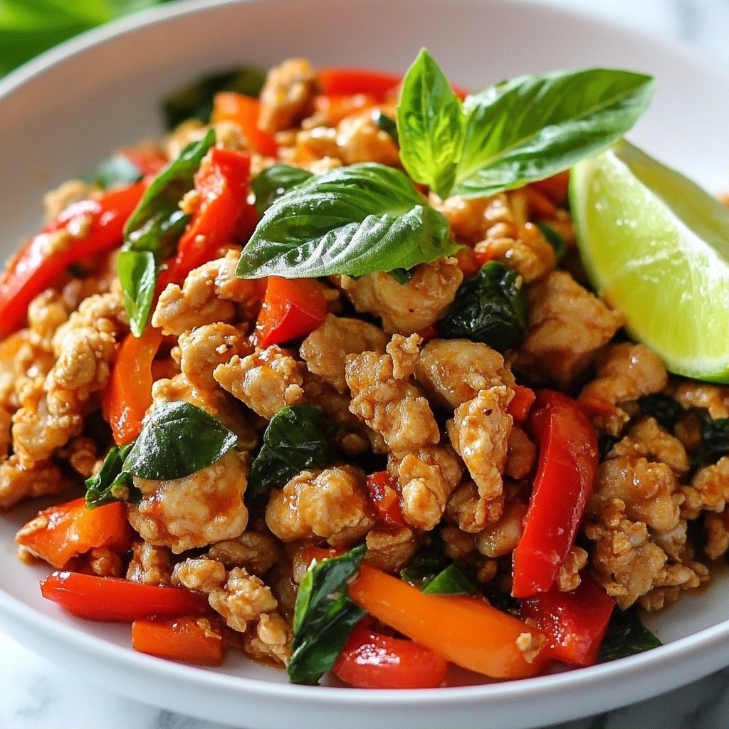 Spicy Keto Thai Basil Chicken Flavorful Weeknight Meal
