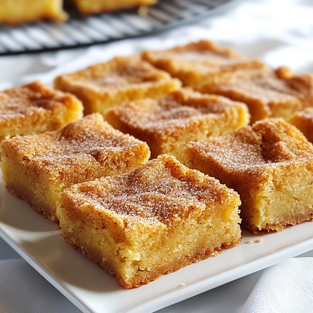 Snickerdoodle Blondie Bars Delightful and Easy Recipe
