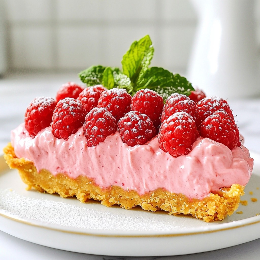 Sugar-Free Keto Raspberry Cream Tart Delightful Treat