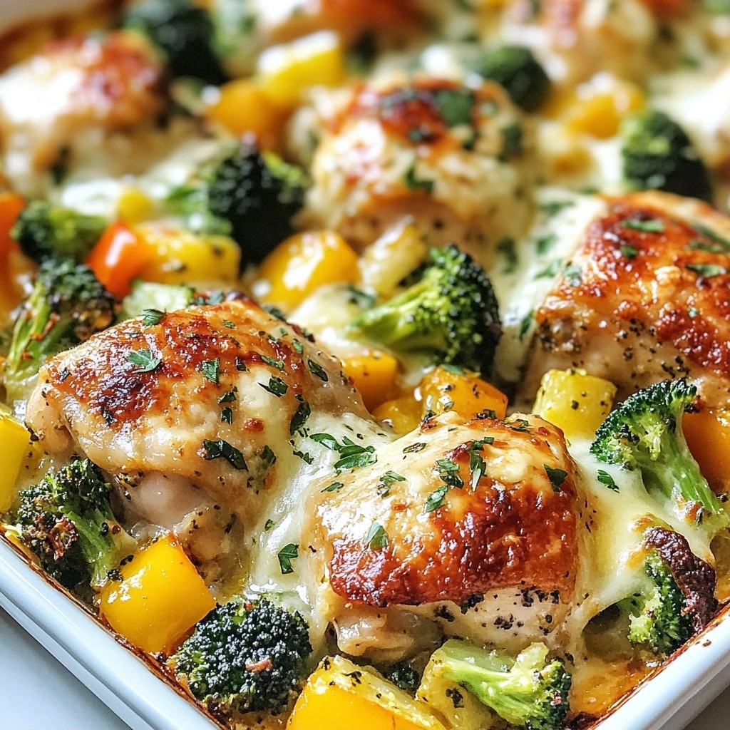 Easy Keto Chicken and Veggie Bake Delightful Meal