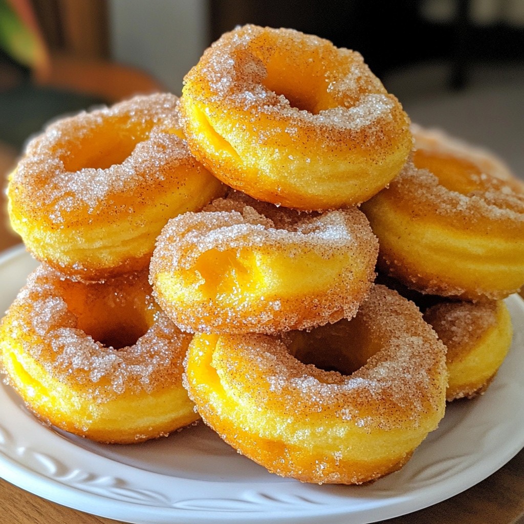 Cinnamon Sugar Pumpkin Donuts Soft and Cozy Treat
