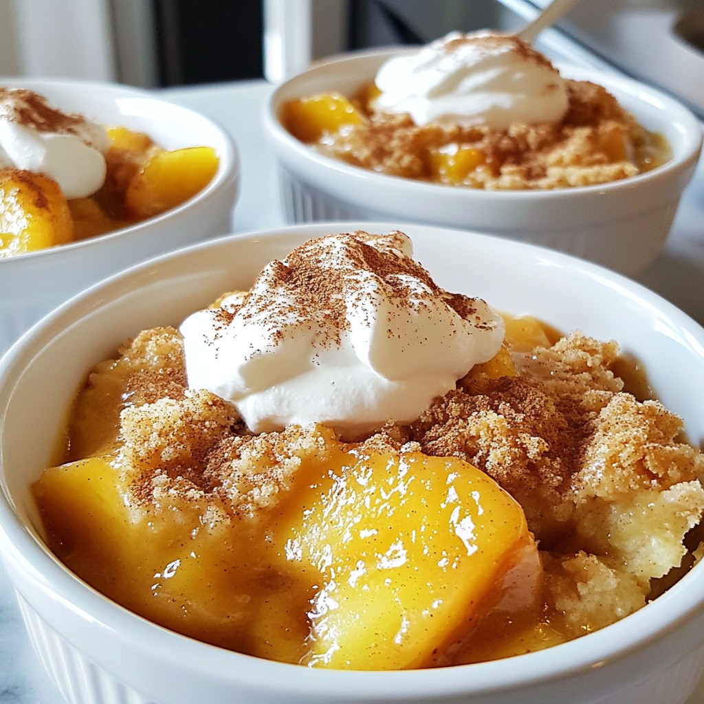Peach Cobbler Dump Cake Simple and Delicious Recipe