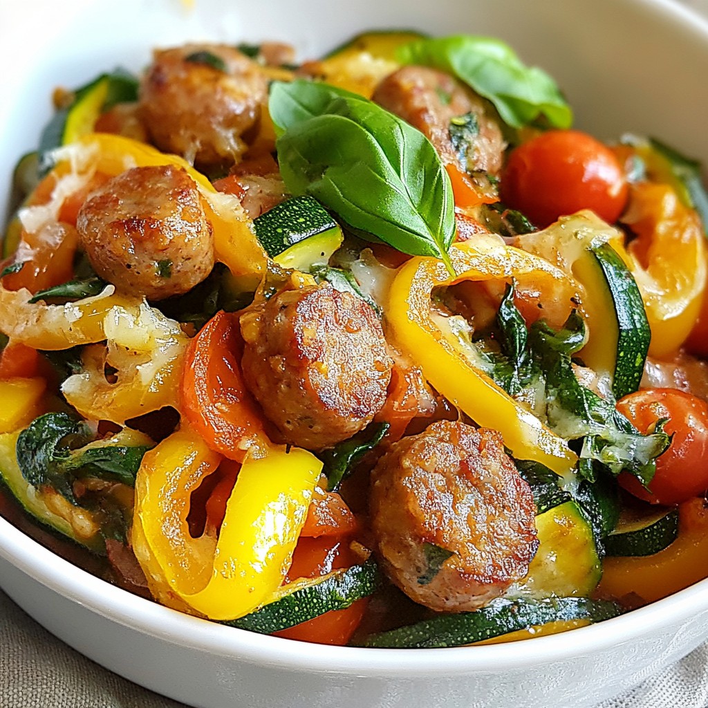 Easy Keto Italian Turkey Sausage Bowls Tasty Meal