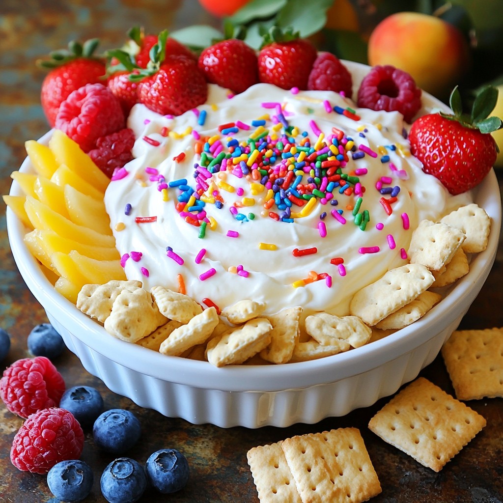 Funfetti Cheesecake Dip Easy and Colorful Treat