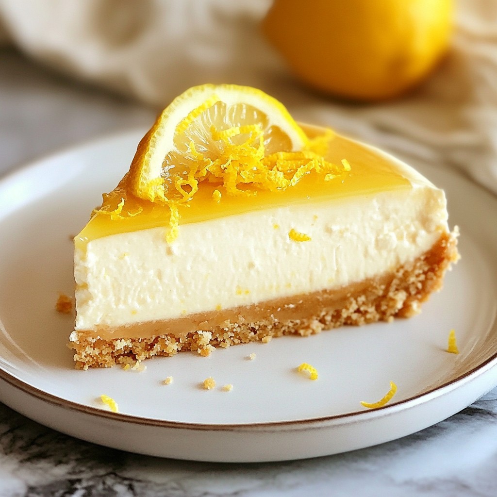 Sugar-free Keto Lemon Cheesecake Delightful Treat