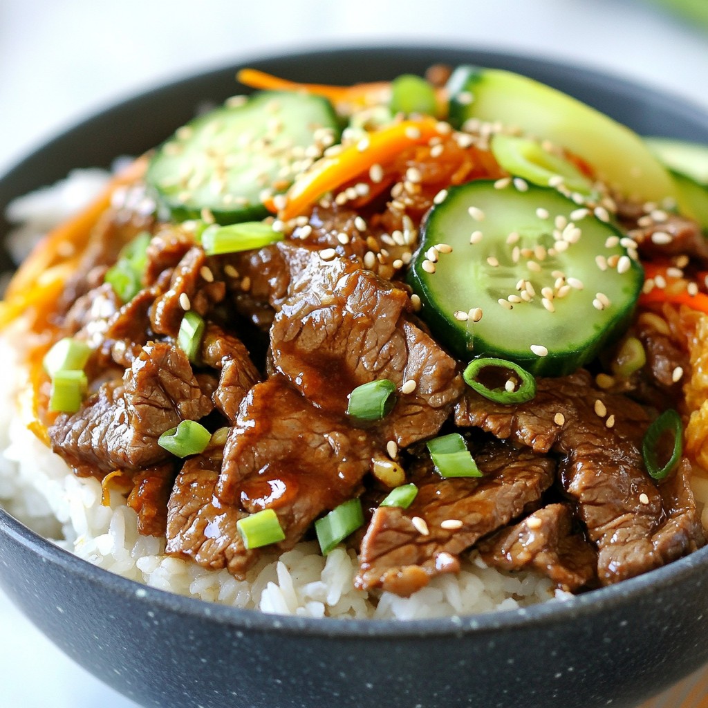 Korean Beef Bulgogi Bowls Flavorful and Easy Meal