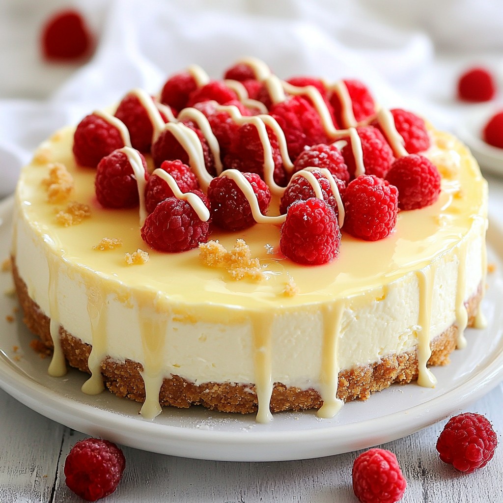 Raspberry White Chocolate Cheesecake Irresistible Delight