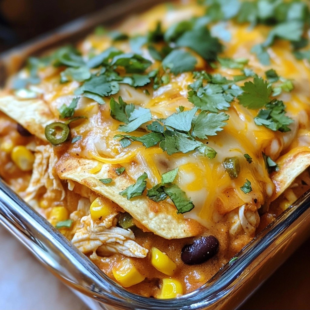 Tasty Family Meals Chicken Enchilada Casserole Recipe