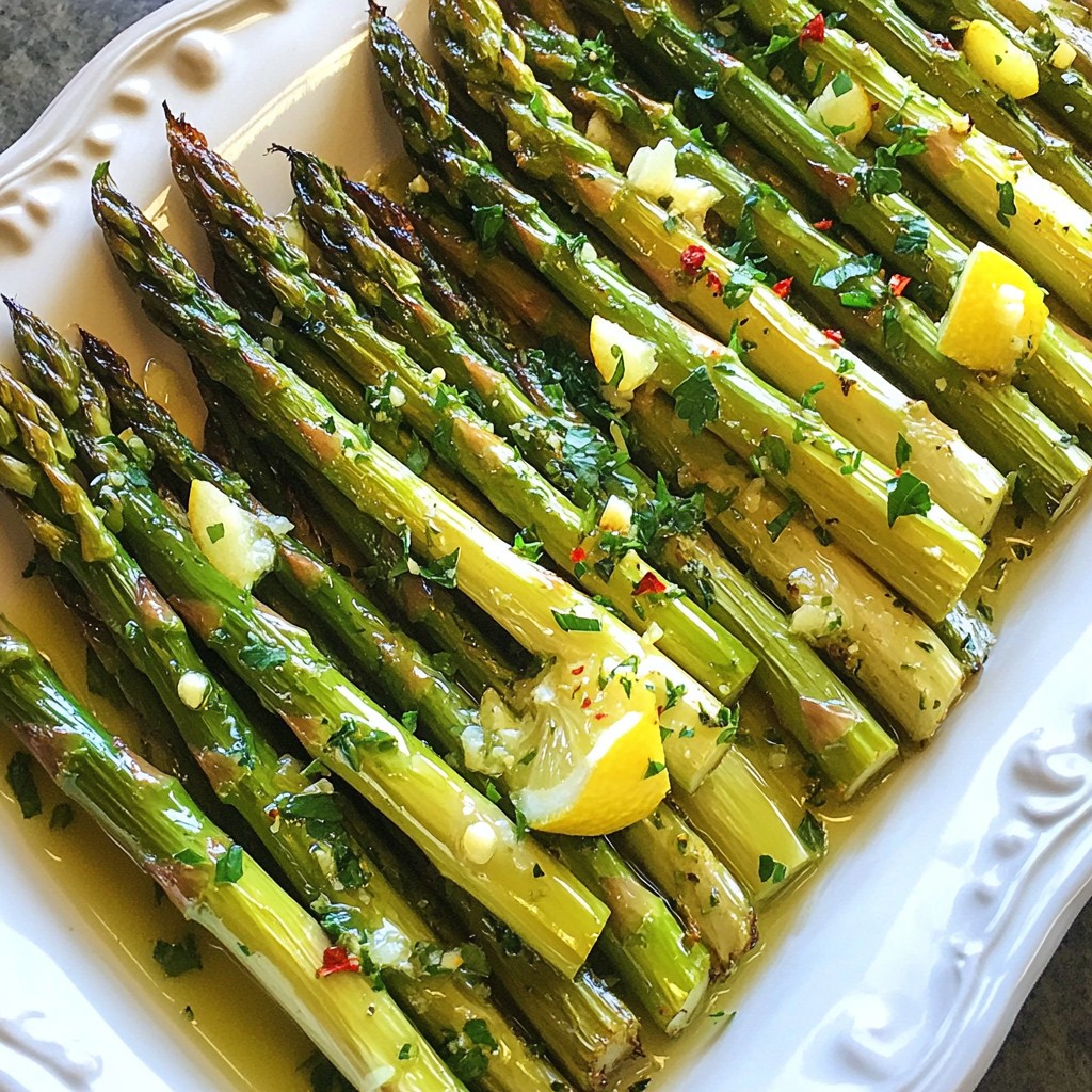 Lemon Garlic Roasted Asparagus Easy and Flavorful Dish