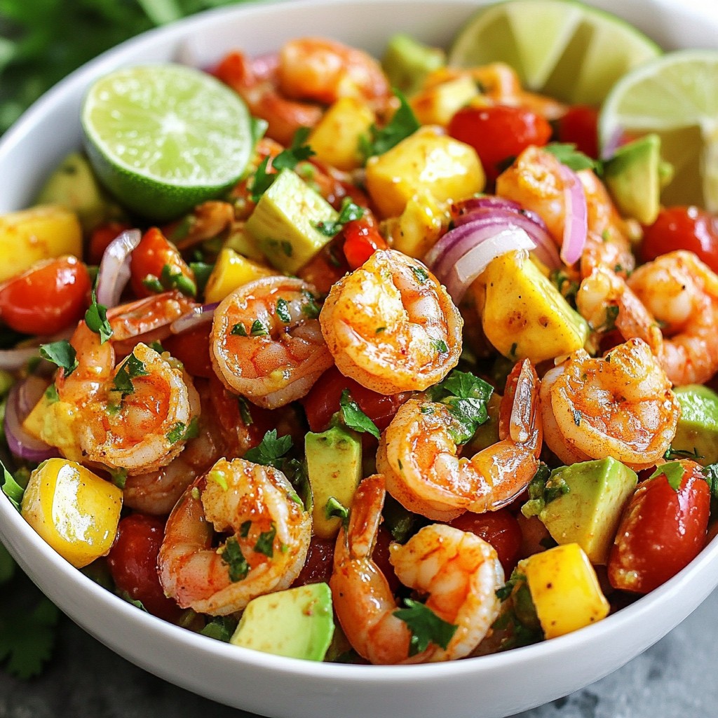 Spicy Shrimp Avocado Salad Flavorful and Fresh Meal