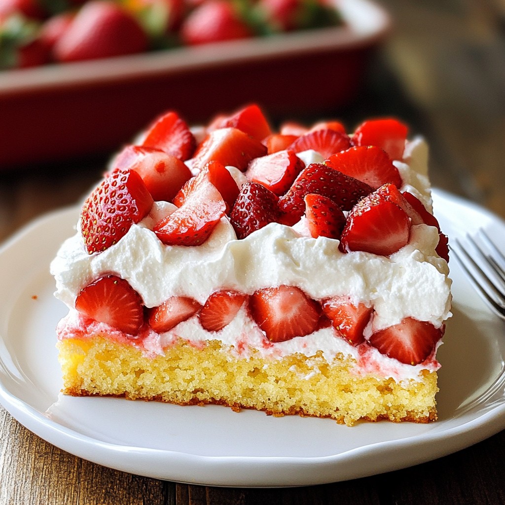 Strawberry Shortcake Poke Cake Delightful and Simple