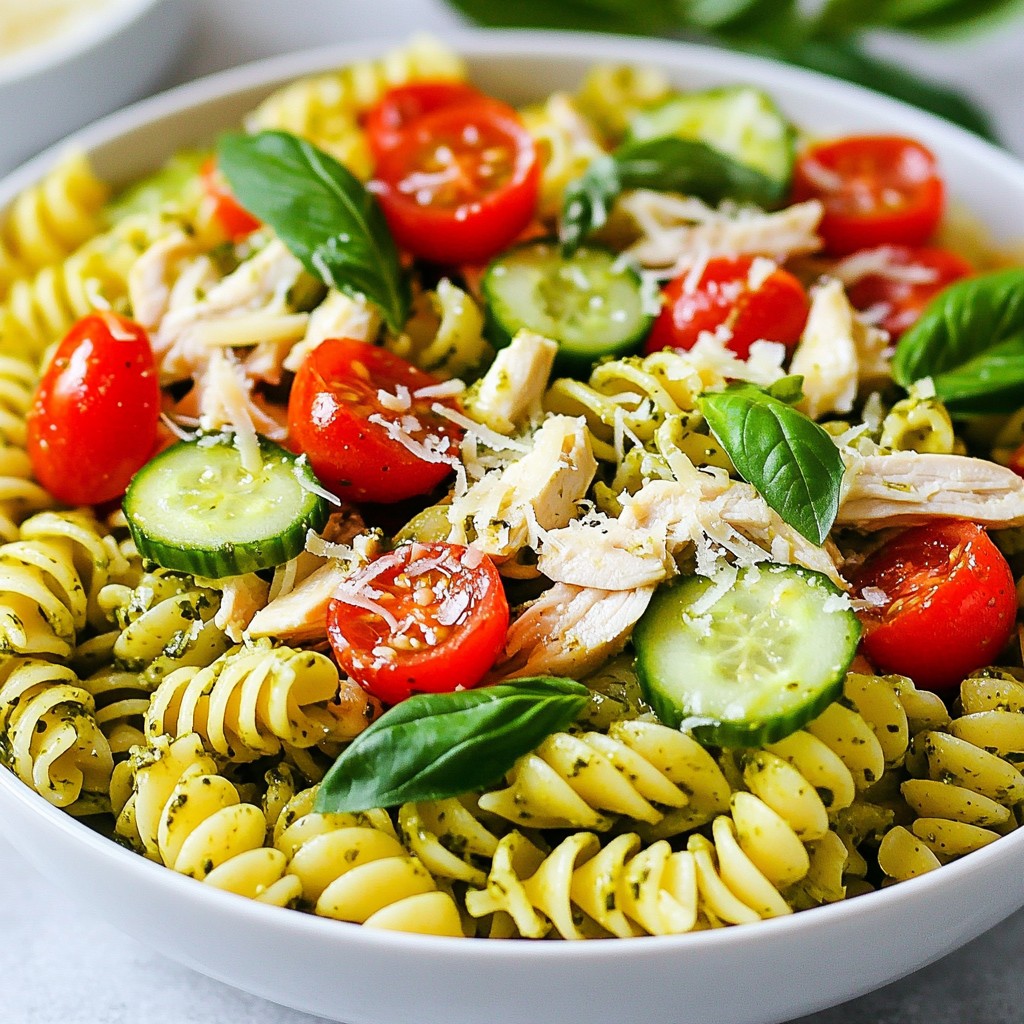 Pesto Chicken Pasta Salad Simple and Tasty Recipe