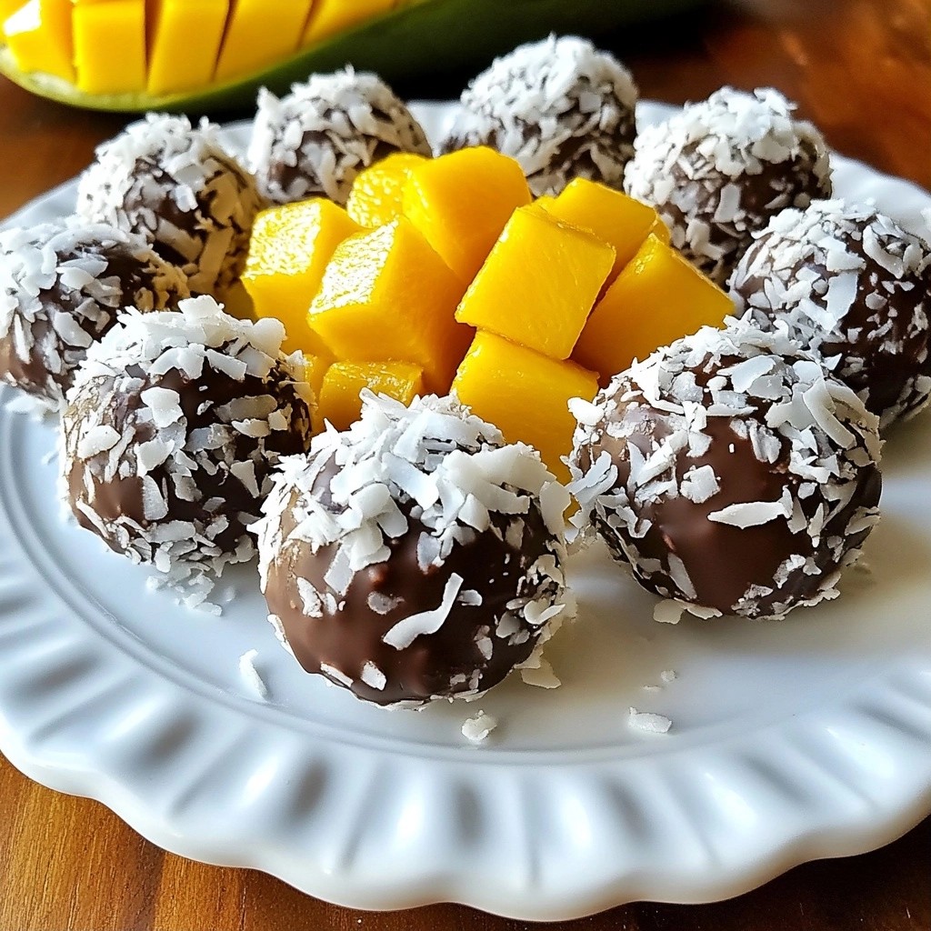 Smooth Mango Passionfruit Chocolate Truffles Delight
