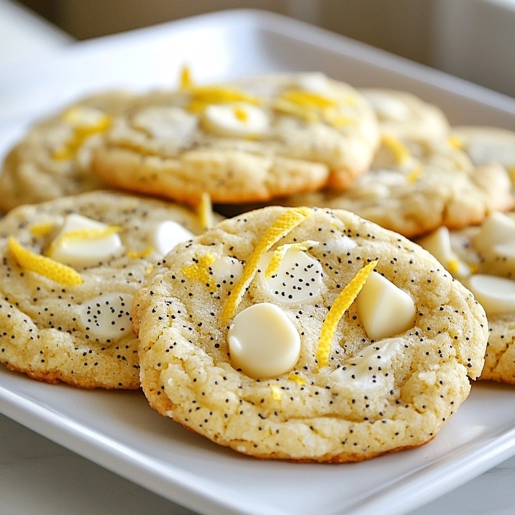 Crispy White Chocolate Chip Lemon Cookies Delight