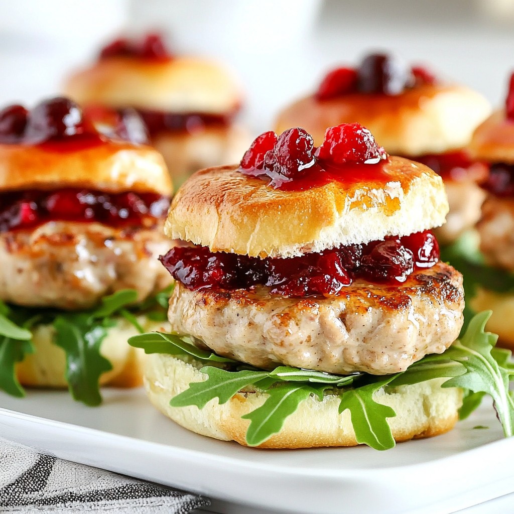 Turkey Cranberry Sliders Flavorful and Simple Recipe