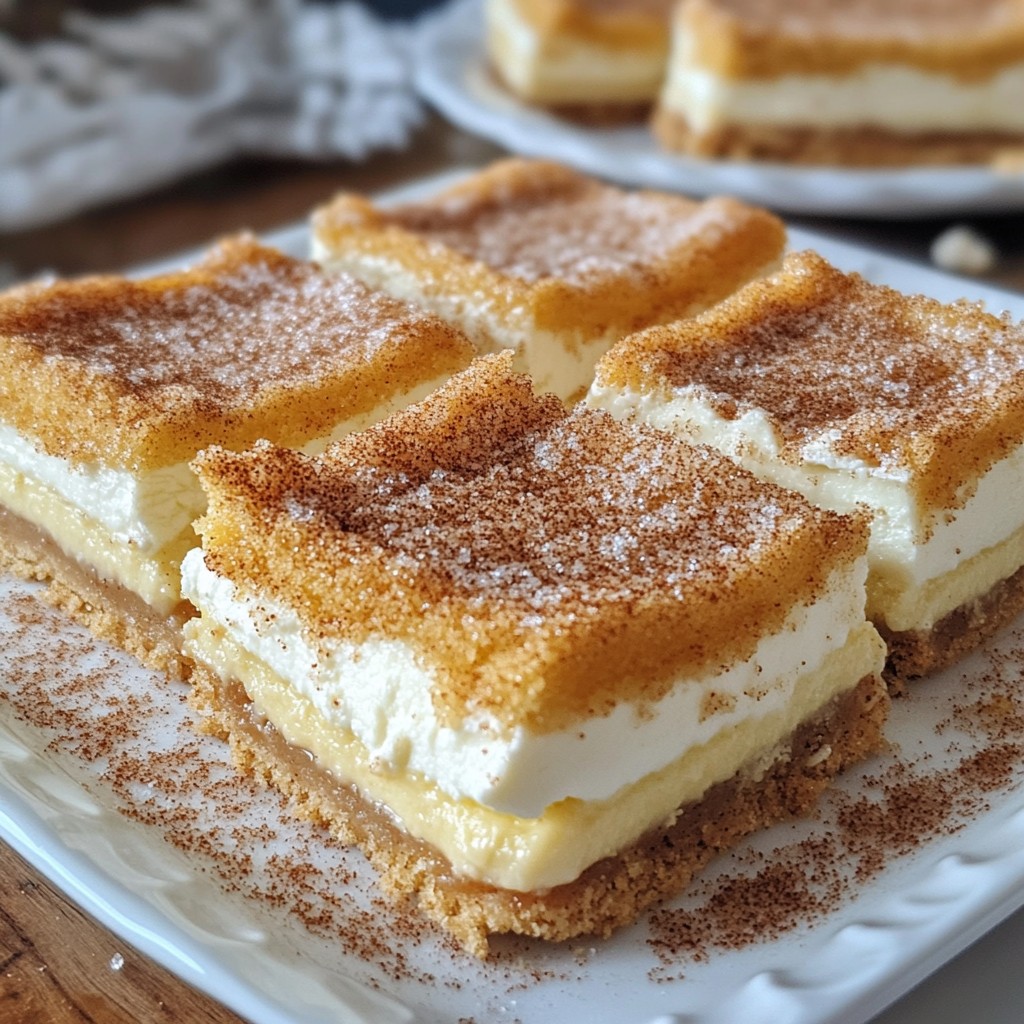 Churro Cheesecake Bars Sweet and Simple Delight