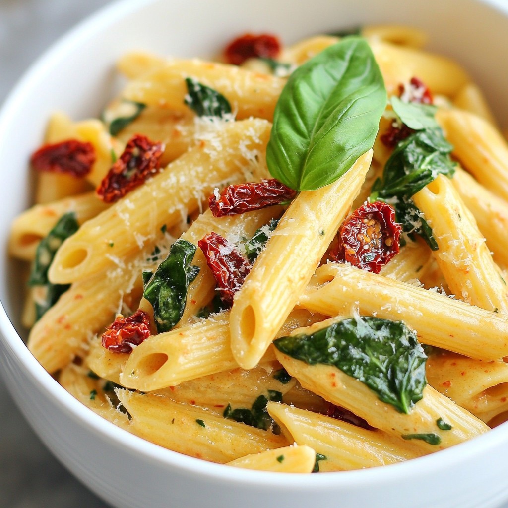 One-Pot Creamy Sun-Dried Tomato Pasta Delight