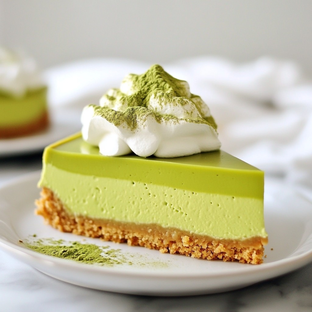 Matcha Green Tea Cheesecake Easy and Delicious Recipe