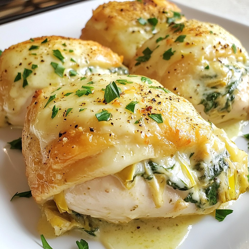 Spinach Artichoke Stuffed Chicken Flavorful Dinner Idea