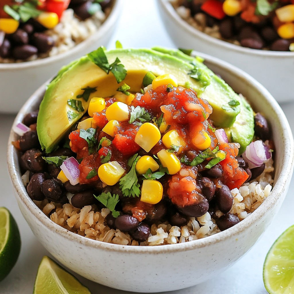 Spicy Black Bean Burrito Bowls Flavorful and Nourishing