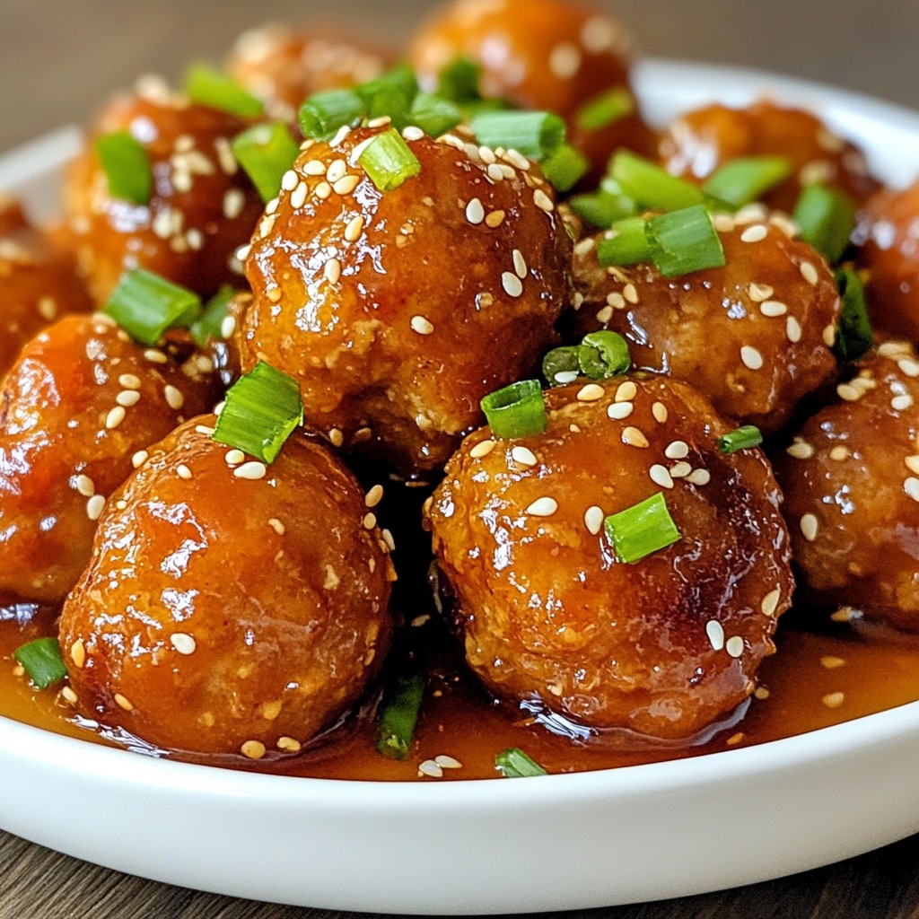 Sticky Honey Garlic Meatballs Flavorful Easy Recipe