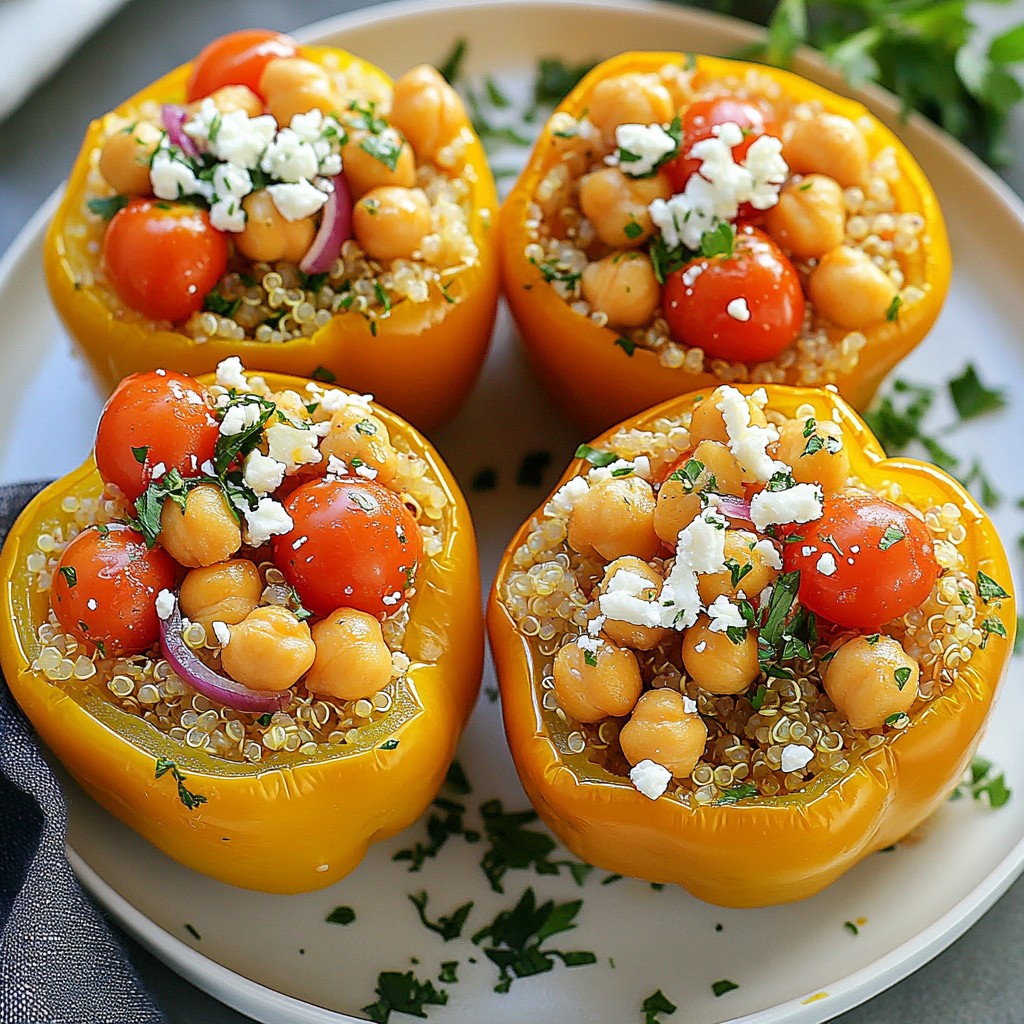 Mediterranean Stuffed Peppers Flavorful and Simple Meal