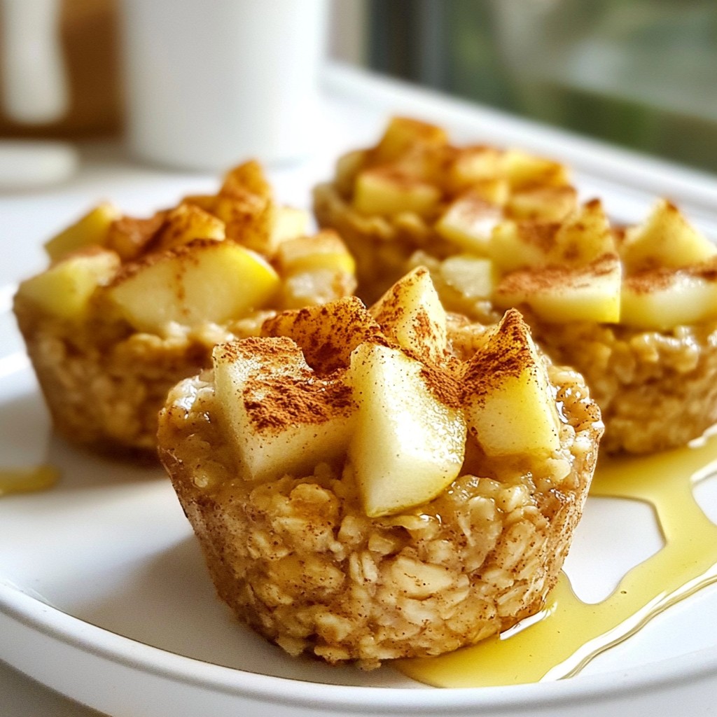 Apple Cinnamon Oatmeal Cups Tasty and Healthy Snack