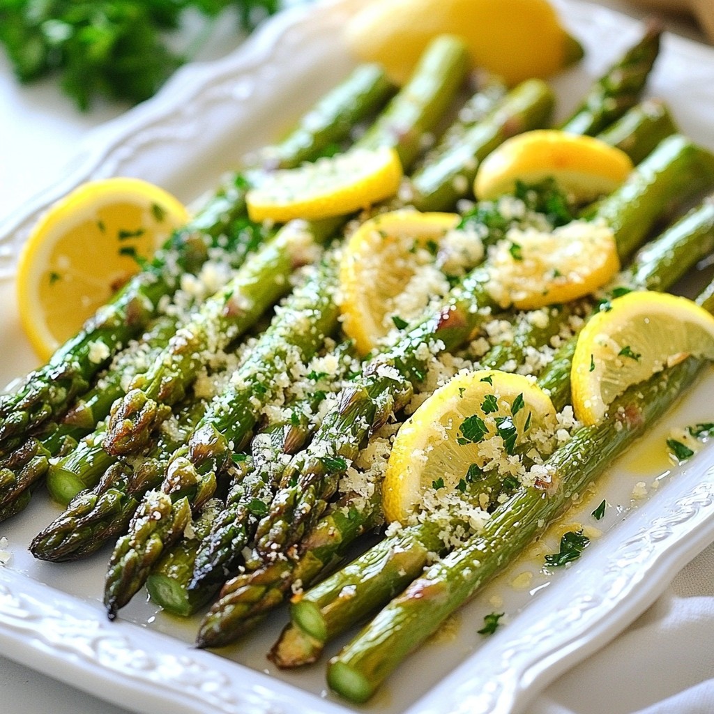 Lemon Garlic Roasted Asparagus Flavorful Side Dish